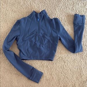 lululemon Define cropped half zip *luon
